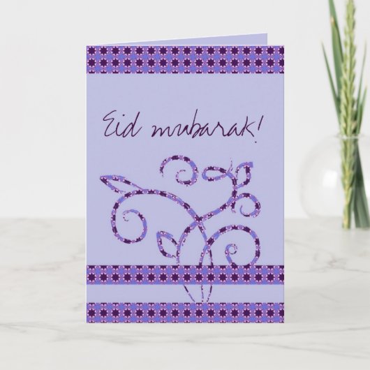 Eid Mubarak islamitische groet Feestdagen Kaart (Voorkant)