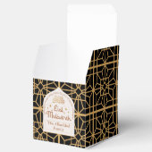 Eid Mubarak Islamitische Vakantie Elegant Zwart en Bedankdoosjes (Geopend)