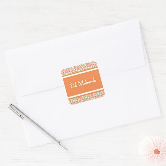 Eid Mubarak.jpg Vierkante Sticker (Envelop)