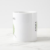 Eid Mubarak Jumbo Coffee Mok - Moskee Line Art (Voorkant)