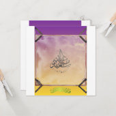 EID MUBARAK  KAART (Voorkant / Achterkant in situ)