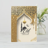eid mubarak kaart (Staand voorkant)