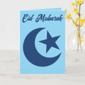 Eid Mubarak Kaart (Gele Bloem)