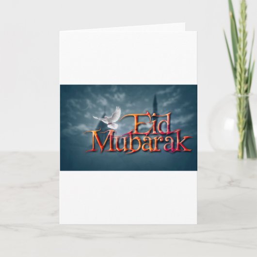 Eid-Mubarak. Kaart (Voorkant)