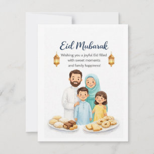 Eid Mubarak Kaart Direct Downloaden Notitiekaartje