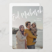 Eid Mubarak Kaart, Eid Groeten, Prettig Eid Feestdagenkaart (Voorkant / Achterkant)