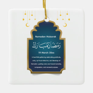 Eid Mubarak kaart knippen Keramisch Ornament