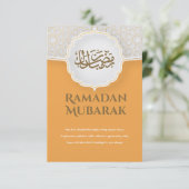 Eid Mubarak Kaart met Masjid (Staand voorkant)