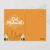 Eid Mubarak Kaart met Masjid (Achterkant)