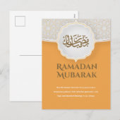 Eid Mubarak Kaart met Masjid (Voorkant / Achterkant)