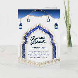 Eid Mubarak Kaart met Masjid