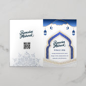 Eid Mubarak Kaart met Masjid (Buiten Laag)