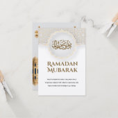 Eid Mubarak Kaart met Masjid (Voorkant / Achterkant in situ)
