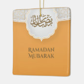 Eid Mubarak Kaart met Masjid Keramisch Ornament (Links)
