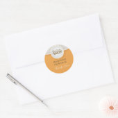 Eid Mubarak Kaart met Masjid Ronde Sticker (Envelop)
