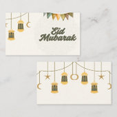Eid Mubarak Kaarten (Voorkant / Achterkant)