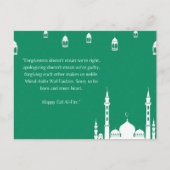 Eid mubarak kareem Islam arabische moskee Briefkaart (Voorkant)