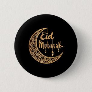 Eid Mubarak Kareem Islamitische Vasten Kinder Vrou Ronde Button 5,7 Cm