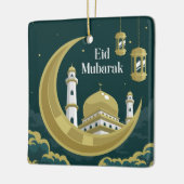 Eid Mubarak Keramisch Ornament (Links)