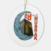 Eid mubarak keramisch ornament (Links)