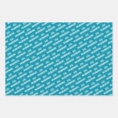 Eid Mubarak Kinder Blue Moon Star Quote Inpakpapier Vel (Voorkant)