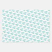 Eid Mubarak Kinder Maan en Lantaarn Blauwgroen Inpakpapier Vel (Voorkant 2)