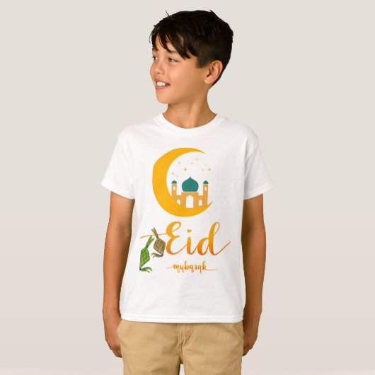 Eid Mubarak Kinder T-shirt ontwerp (Voorkant volledig)