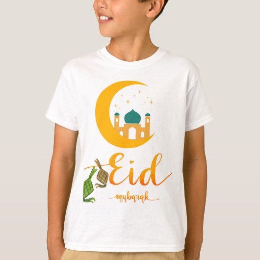 Eid Mubarak Kinder T-shirt ontwerp (Voorkant)
