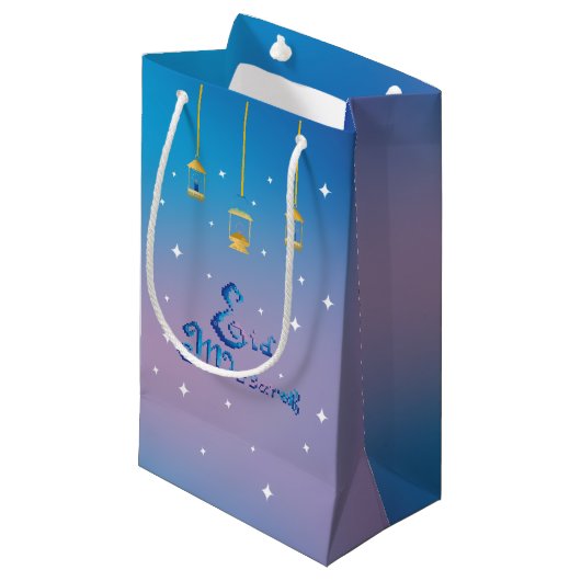 Eid Mubarak Klein Cadeauzakje (Voorkant Gekanteld)