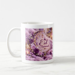 Eid Mubarak koffiekop Bloemige islamitische gesc Koffiemok