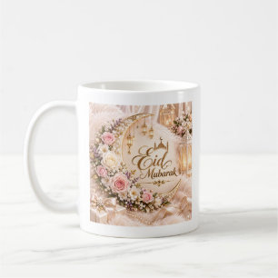 Eid Mubarak koffiemok Bloemige islamitische gesc