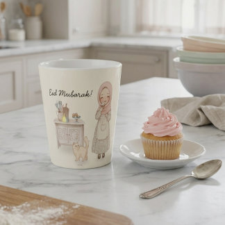 Eid Mubarak koffiemok Moslim cadeau Latte Mok