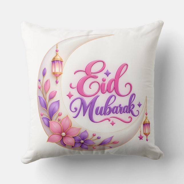 Eid Mubarak kussensloop  Kussen (Achterkant)