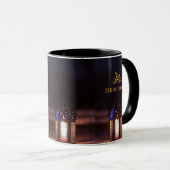 Eid Mubarak Lantern Glow Arabic Calligraphy Art Mok (Voorkant rechts)