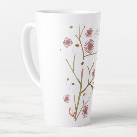 Eid Mubarak Latte Mok - Esthetische zonneschijn en (Linkerhoek)