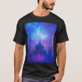 Eid Mubarak Magic Arabian Nights Halve kleuren T-shirt (Voorkant)