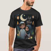 Eid Mubarak Mannen Illustratie TShirt Design (Voorkant)