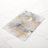 Eid Mubarak Marmer Folie Feestdagenkaart (Gedraaid)