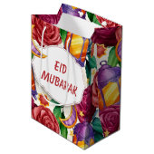 Eid Mubarak Medium Cadeauzakje (Voorkant Gekanteld)