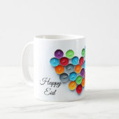 Eid Mubarak met kleurrijke kaarsen Mok (Voorkant links)