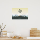 Eid mubarak met moskee en vogels poster (Keuken)