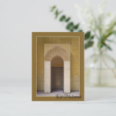 Eid mubarak - Mirhab in Grand mosque Briefkaart (Staand voorkant)