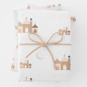 Eid Mubarak Modern inpakpapier Set van 3 Vel (In situ)