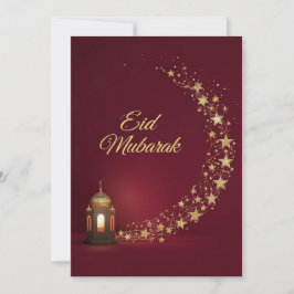 Eid Mubarak Modern Personalized card Feestdagenkaart