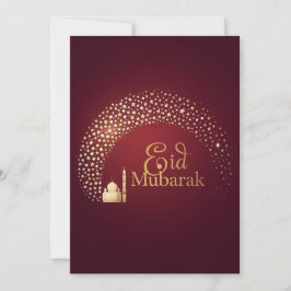 Eid Mubarak Modern Personalized card Feestdagenkaart