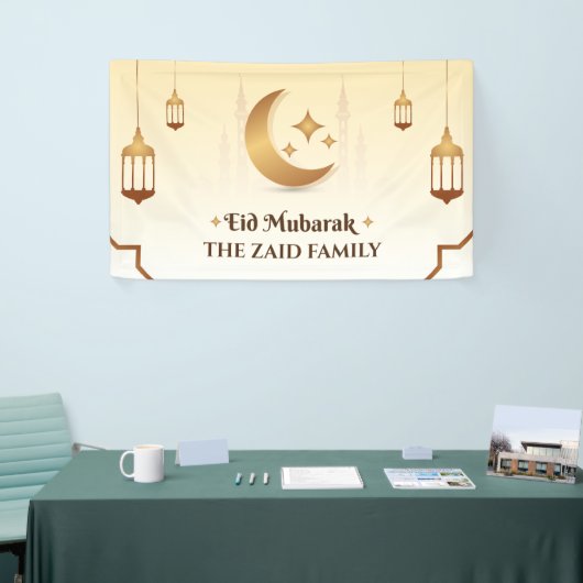  Eid Mubarak Modern Spandoek (Beurs)