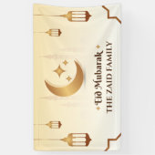 Eid Mubarak Modern Spandoek (Verticaal)