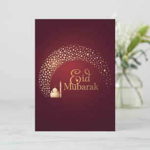 Eid Mubarak moderne gepersonaliseerde kaart