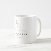 Eid Mubarak Mok| Elegant Geschenk voor Moslims Koffiemok (Voorkant rechts)