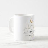 Eid Mubarak Mok| Elegant Geschenk voor Moslims Koffiemok (Voorkant links)